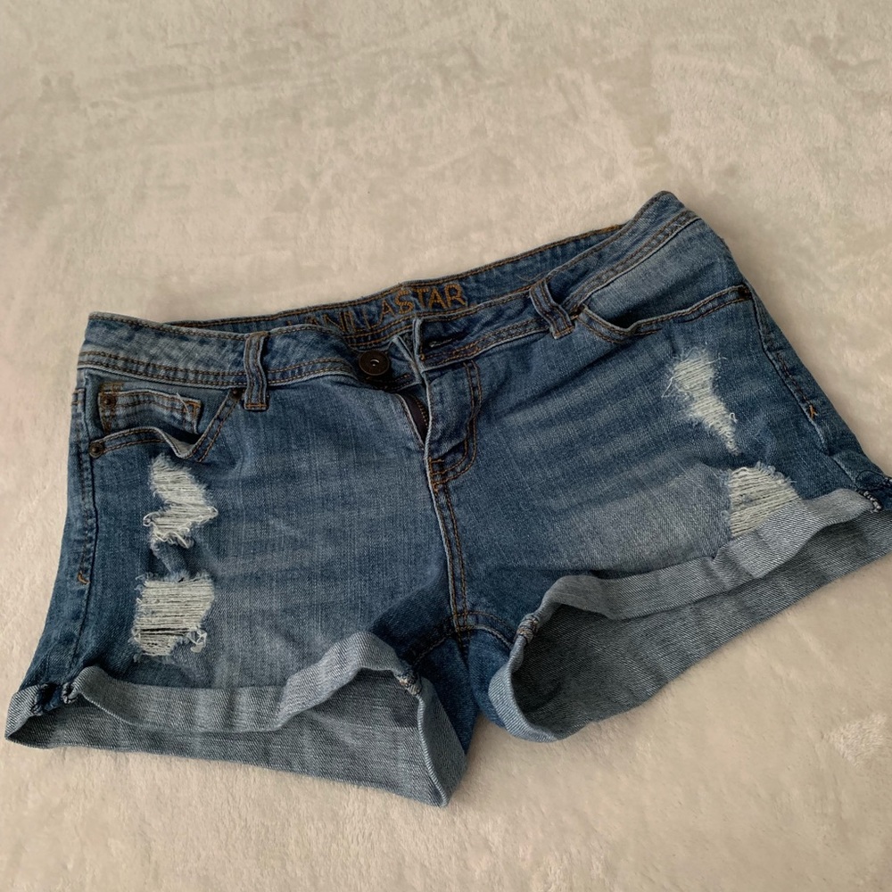 Denim shorts